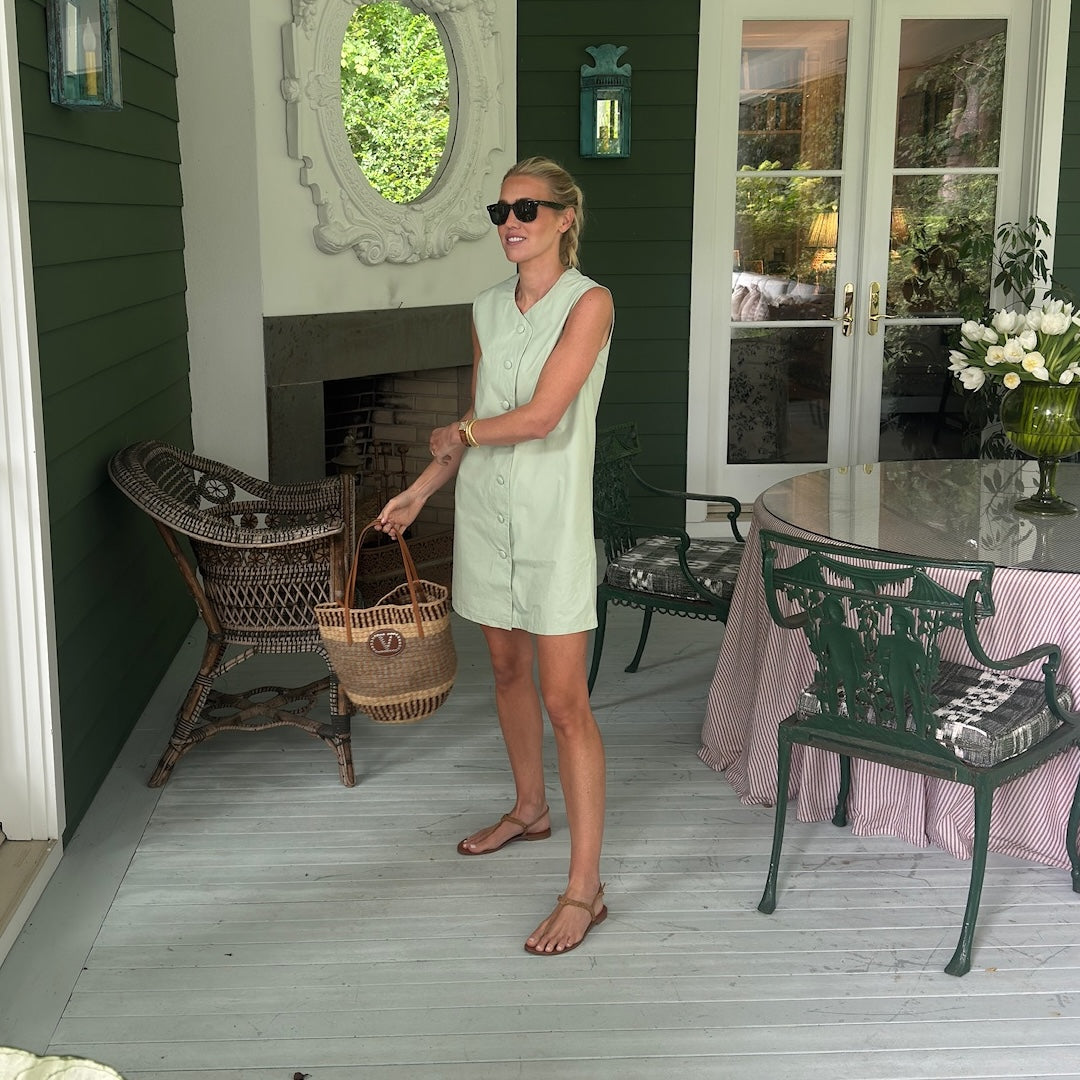 Thea Dress - Pistachio Julia Amory Thea Dress - Pistachio Julia Amory