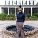 Luna Skirt - Peacoat Castillo Medallion