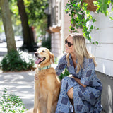 The JA Shirtdress - Peacoat Venetian Tile