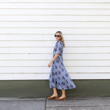 The JA Shirtdress - Peacoat Venetian Tile