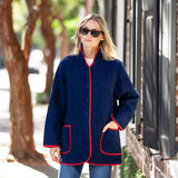 Oversized Dakota Jacket Corduroy - Peacoat