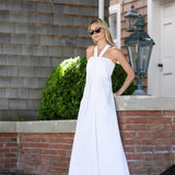 Elle Dress Poplin - Blanc