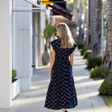 Betty Dress - Twilight Ikat