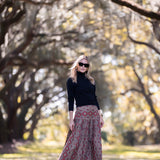 Luna Skirt - Clay Palazzo Tile