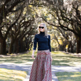 Luna Skirt - Clay Palazzo Tile