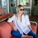 Halsey Linen Shirt - Blanc