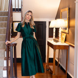Kate Dress Dupioni - Garden