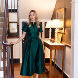 Kate Dress Dupioni - Garden