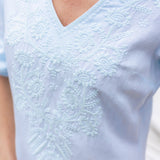 Brigette Dress - Pale Aqua
