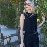 Blair Top Velvet - Noir