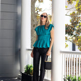 Ava Top - Cyan