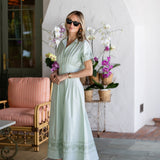 Mustique Pintuck Dress - Icy Mint