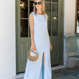 Isabella Dress - Pale Aqua
