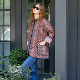 Oversized Dakota Jacket - Coco Privet Stripe