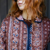 Oversized Dakota Jacket - Coco Privet Stripe