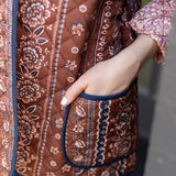 Oversized Dakota Jacket - Coco Privet Stripe