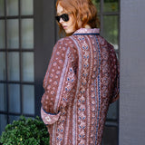 Oversized Dakota Jacket - Coco Privet Stripe