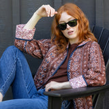 Oversized Dakota Jacket - Coco Privet Stripe