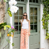 Babe Pant - Tangerine Island Ikat