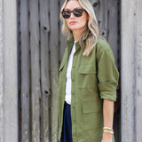 Margo Safari Jacket - Moss