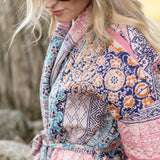 Hazel Wrap Jacket - Rose Kilim Patchwork