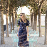 Zoe Dress Ikat - Twilight