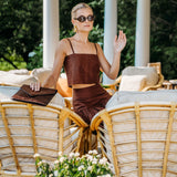 Circle Top Dupioni - Coco