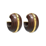 Julia Amory x Lizzie Fortunato - Acacia Wood Halo Hoops