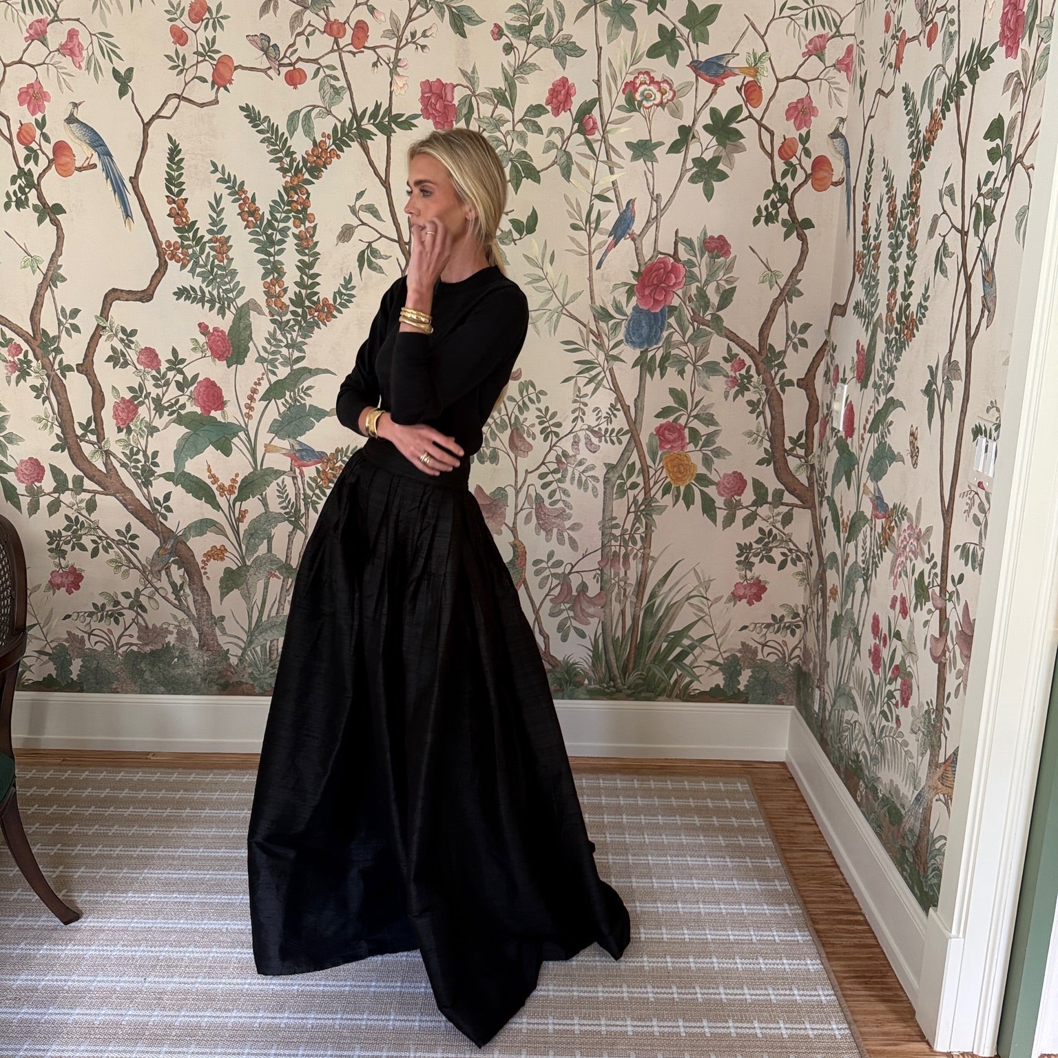 Ball Skirt - Noir & Bacall Sweater - Noir