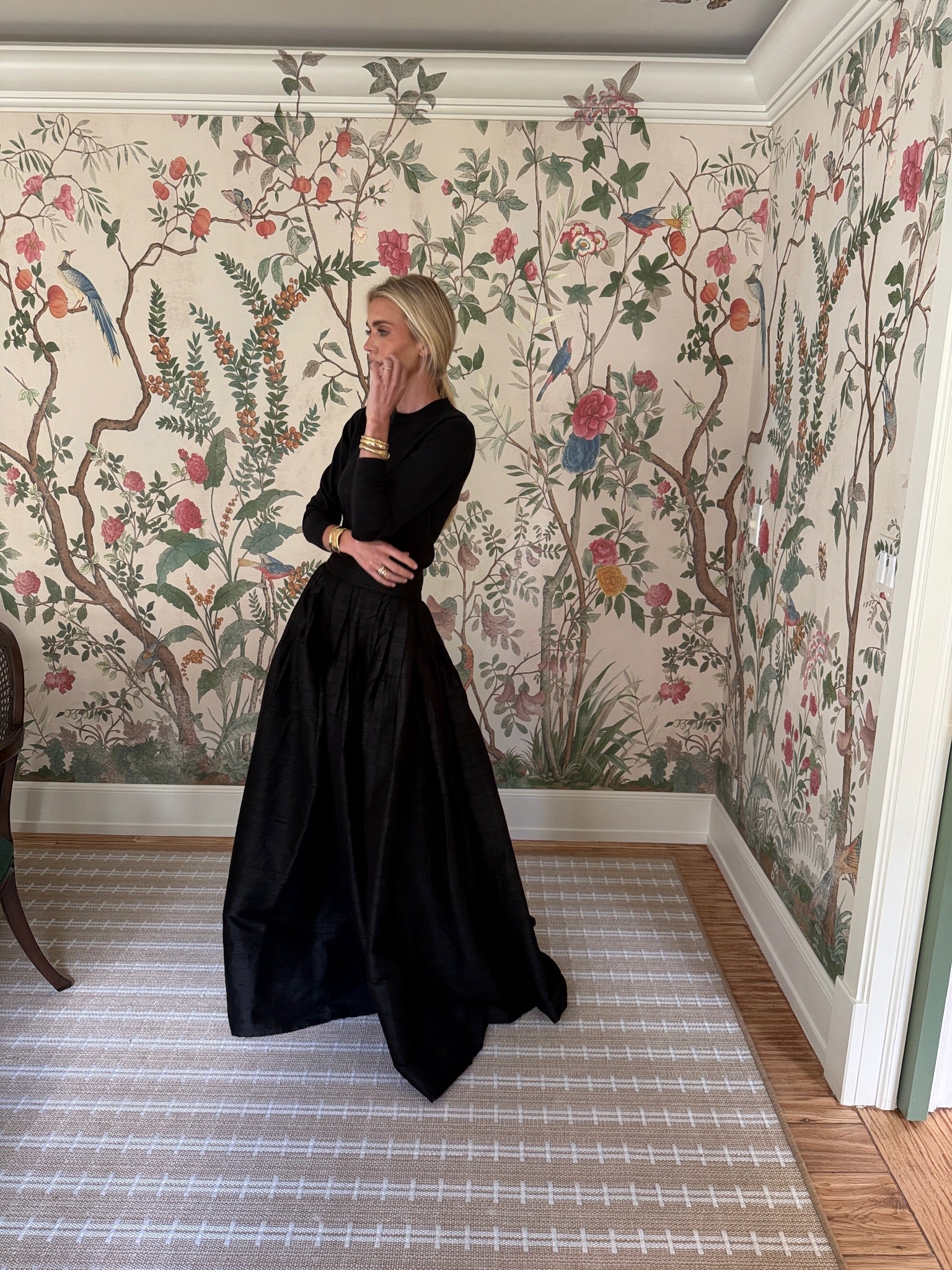 Ball Skirt - Noir & Bacall Sweater - Noir