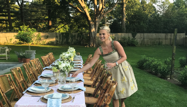 A Simple Summer Engagement Dinner in the Garden