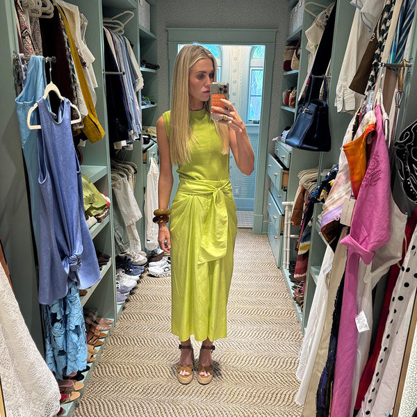 Cartagena Wrap Skirt - Matcha & Tippi Top - Chartreuse