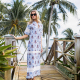 Short Sleeve Majorelle - Peacoat Pia Tile