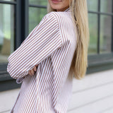 Siasconset Pajama Set - Coco Ticking Stripe