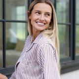 Siasconset Pajama Set - Coco Ticking Stripe