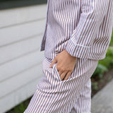 Siasconset Pajama Set - Coco Ticking Stripe