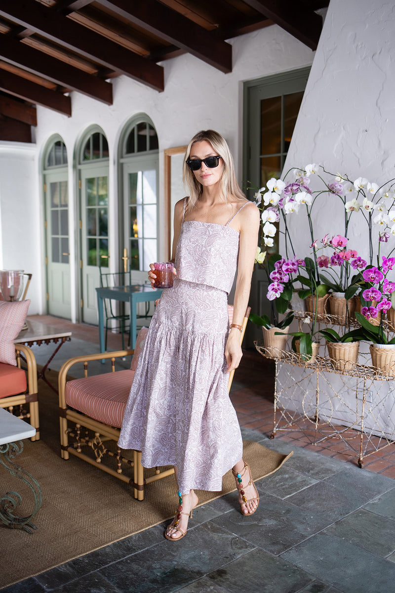 Circle Skirt Poplin - Coco Positano Paisley