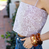 Circle Top Poplin - Coco Positano Paisley