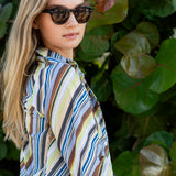 Husband Shirt - Multi Roman Stripe