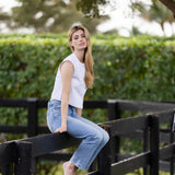 Blair Top Poplin - Blanc
