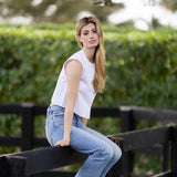 Blair Top Poplin - Blanc