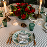Garden Ticking Stripe Dinner Napkin