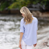 Carolyn Shirt Striped - Ciel