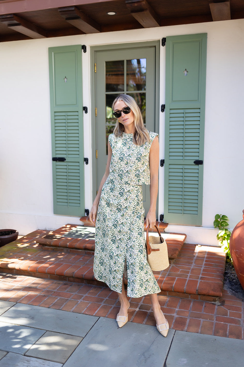Park Avenue Skirt - Garden Jonchet Chintz – Julia Amory Park Avenue Skirt - Garden Jonchet Chintz – Julia Amory