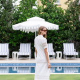 Short Sleeve Majorelle Eyelet - Blanc