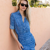 Husband Shirt - Mykonos Blue Batik