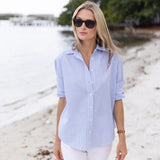 Carolyn Shirt Striped - Ciel