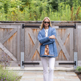 Hazel Wrap Jacket - Sapphire Blossom
