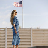 Husband Shirt - Mykonos Blue Batik