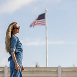 Husband Shirt - Mykonos Blue Batik